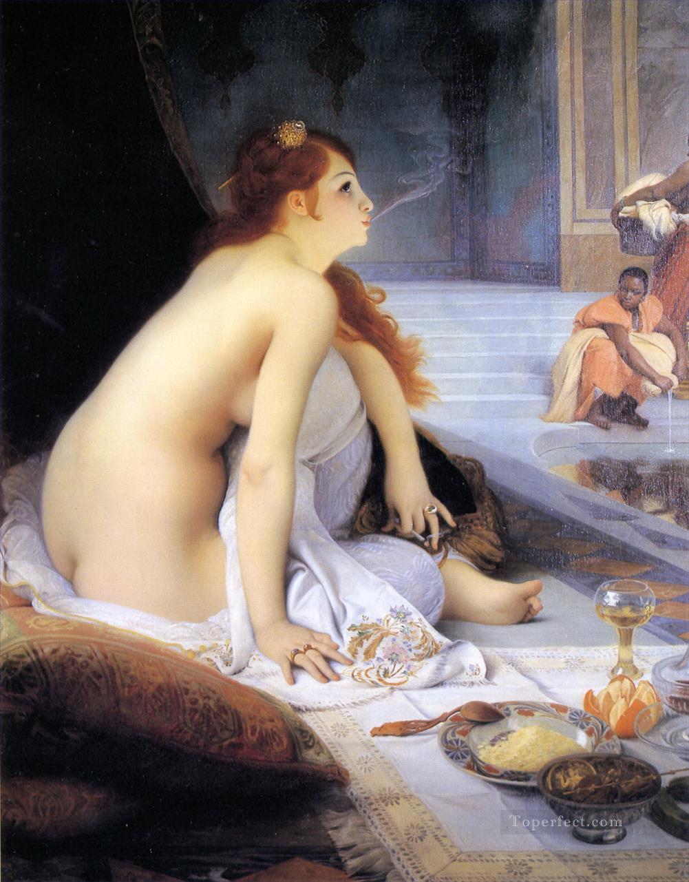 The White Slave Jean Jules Antoine Lecomte du Nouy Classical Nude Oil Paintings